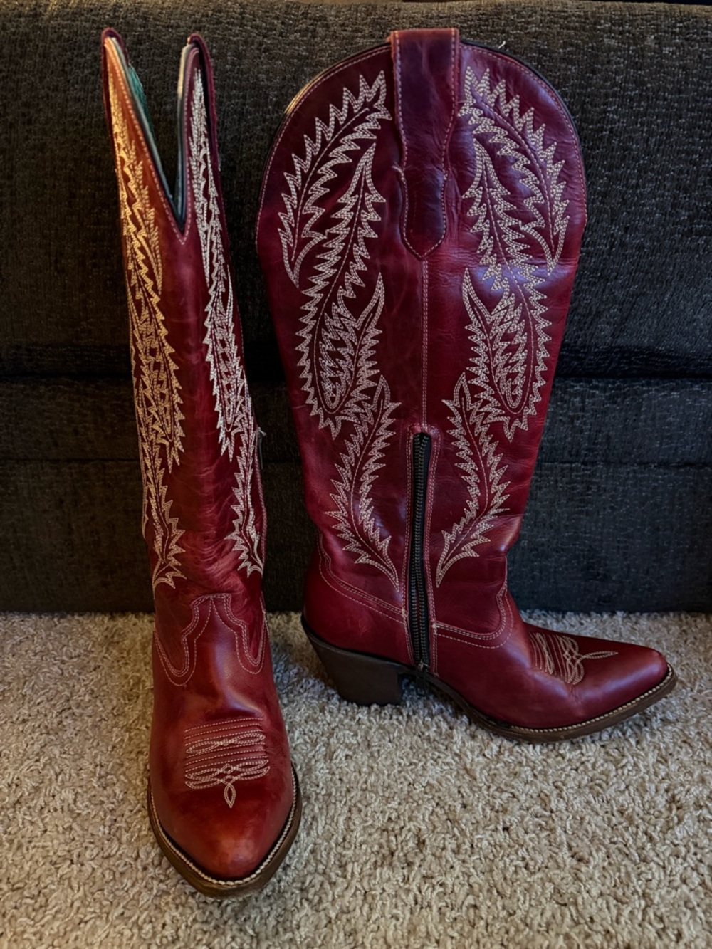 Corral Red Leather Western Boots